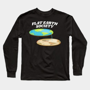 flat earth society Long Sleeve T-Shirt